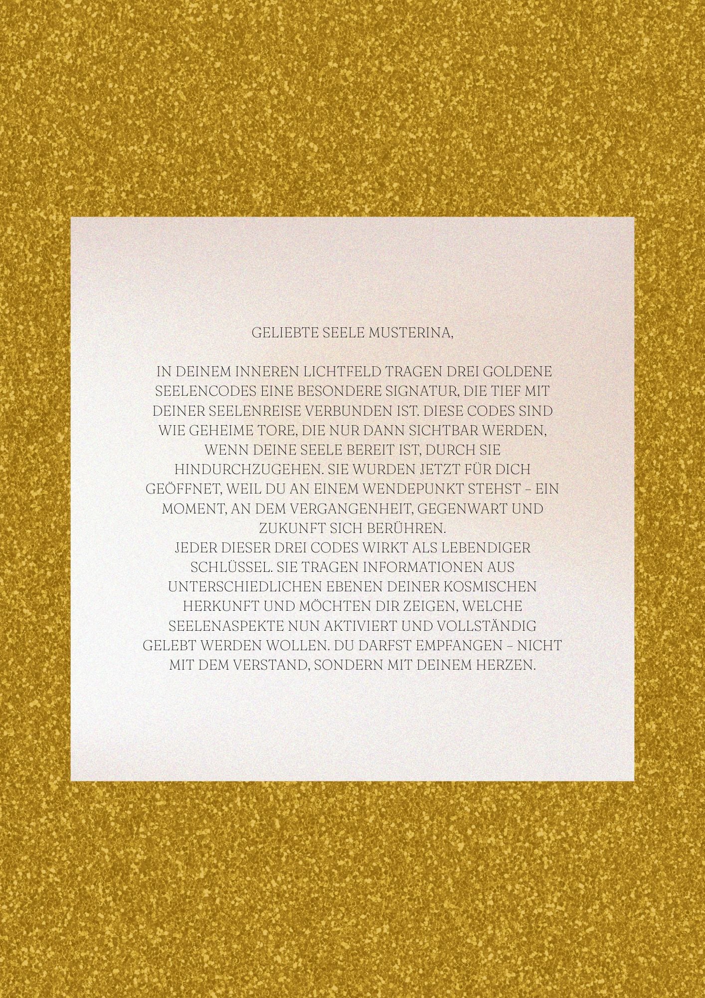 Die goldenen Codes deiner Seele mit Anleitung!