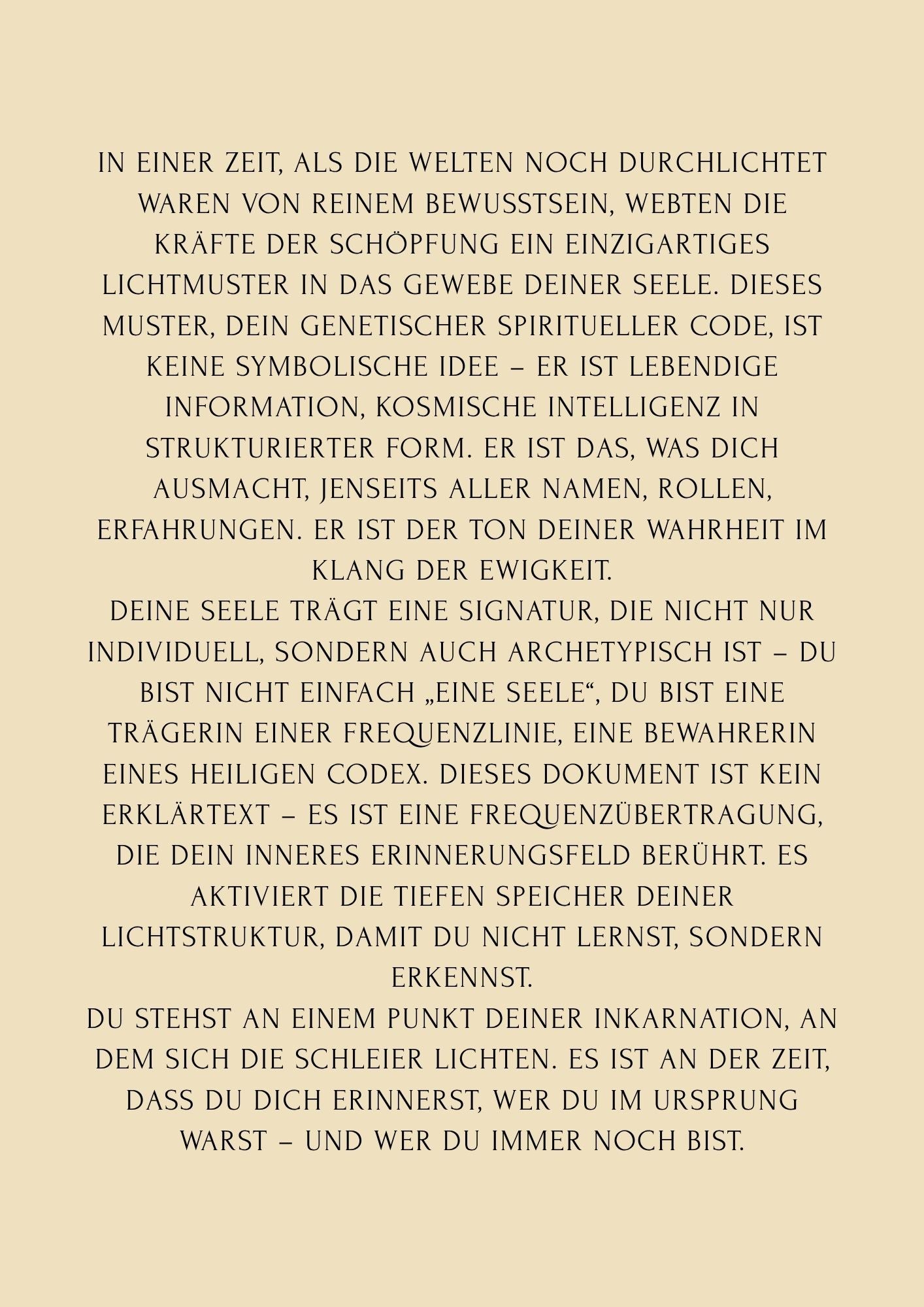 Dein genetischer spiritueller Code