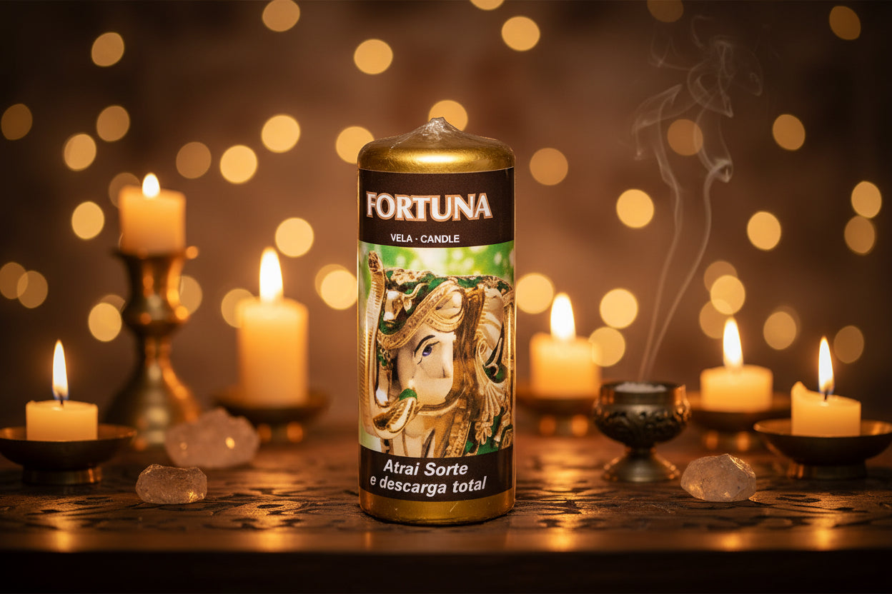 Energiekerze „Fortuna“ – Glück, Fülle & energetische Klärung