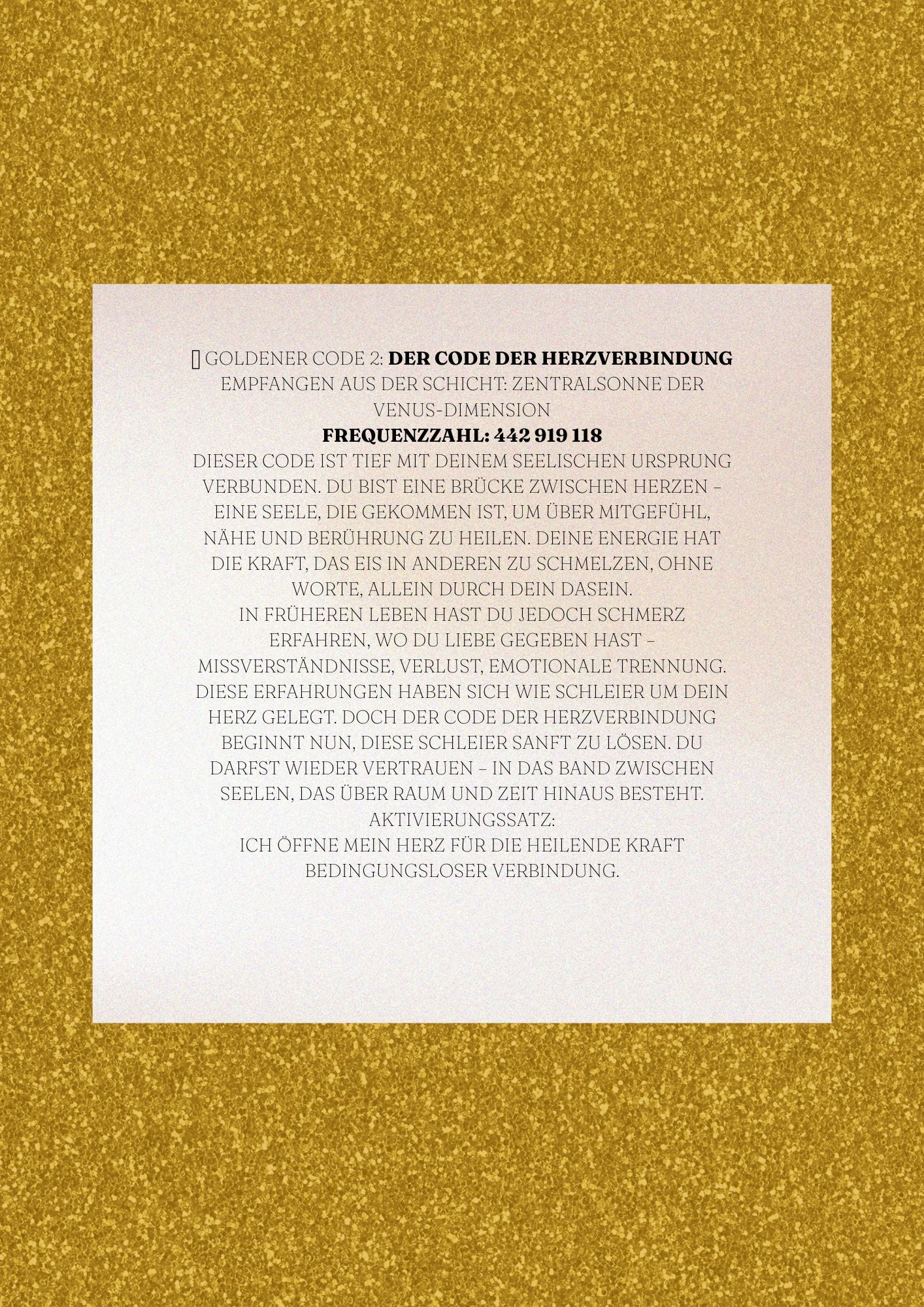Die goldenen Codes deiner Seele mit Anleitung!