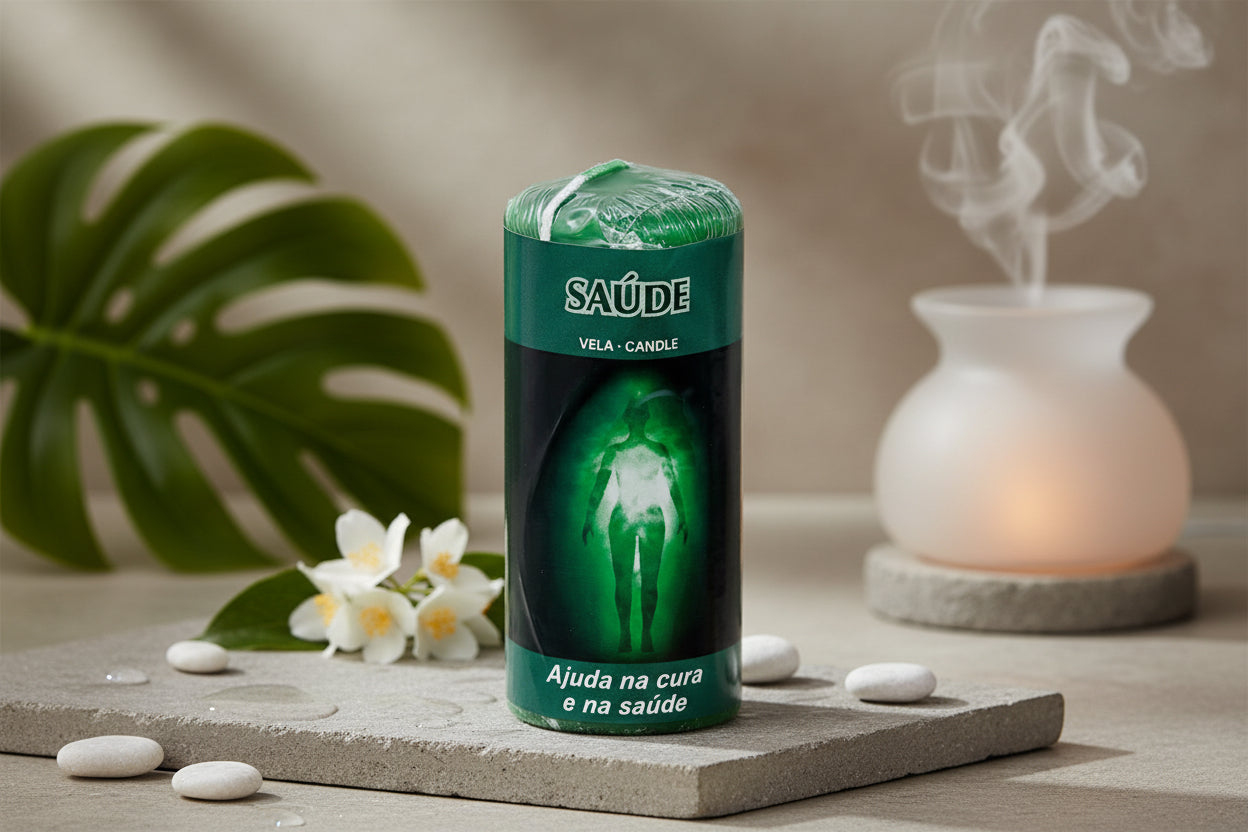 Energiekerze „Saúde“ – Gesundheit & Regeneration