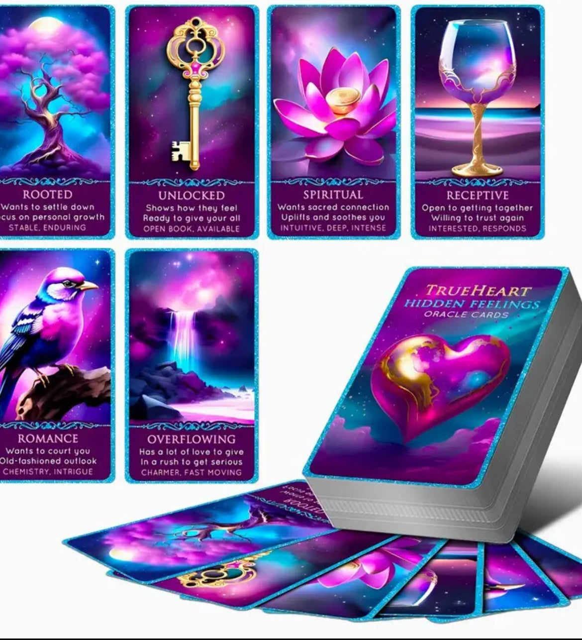 True Heart – Hidden Feelings Orakel-Karten 💜🔮