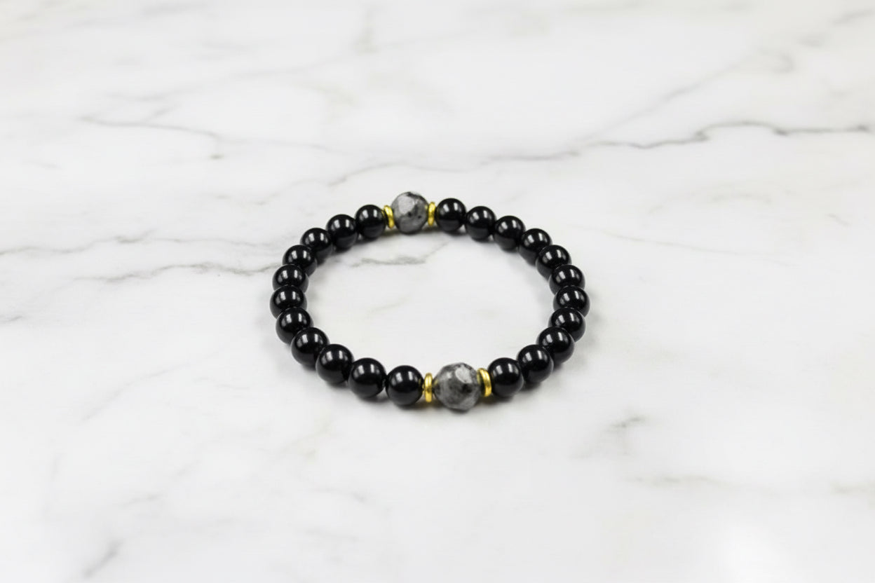 Energiearmband Obsidian & Turmalin – Manifestation & Schutz