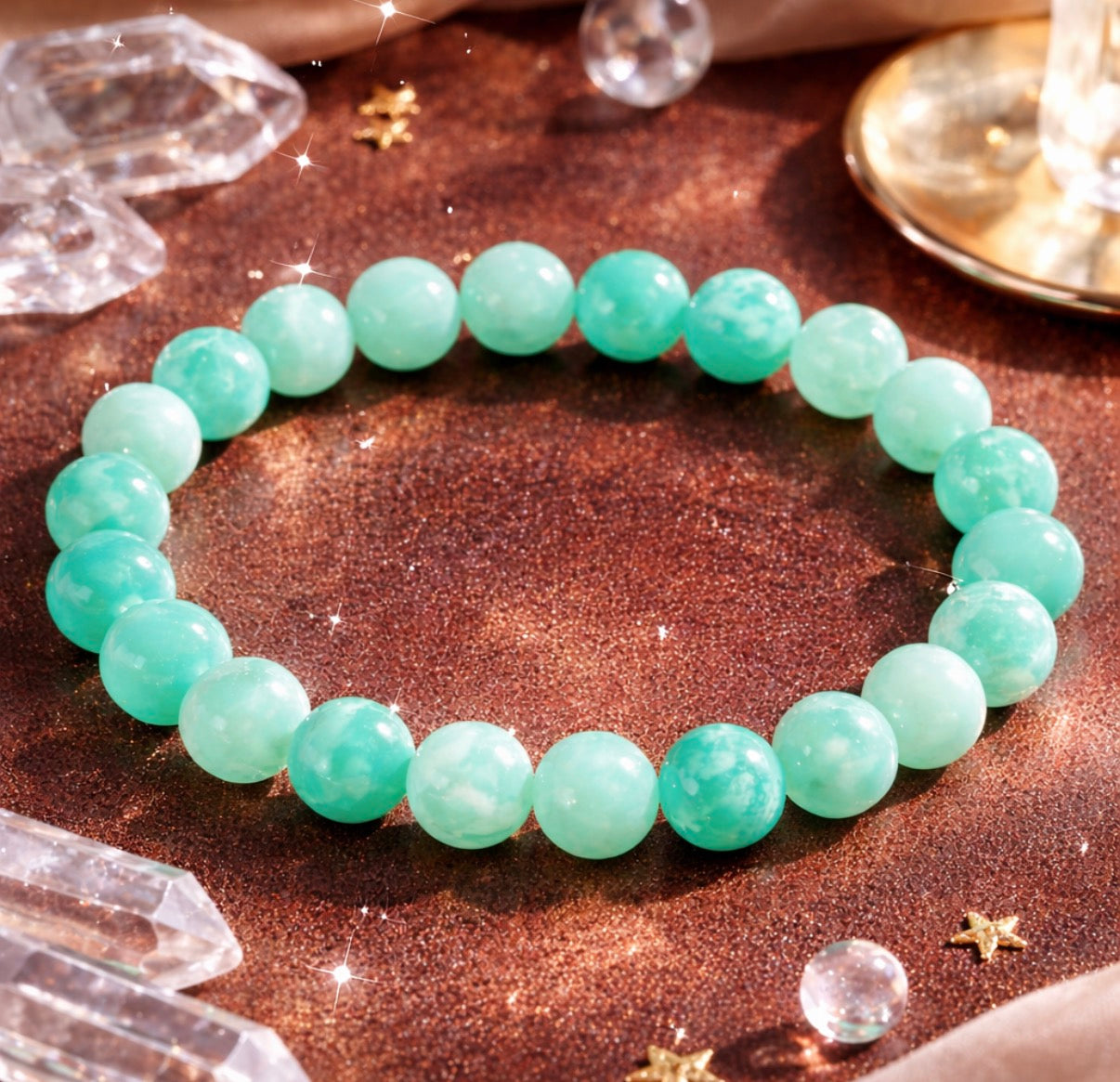 Lucky Life Armband – Amazonit