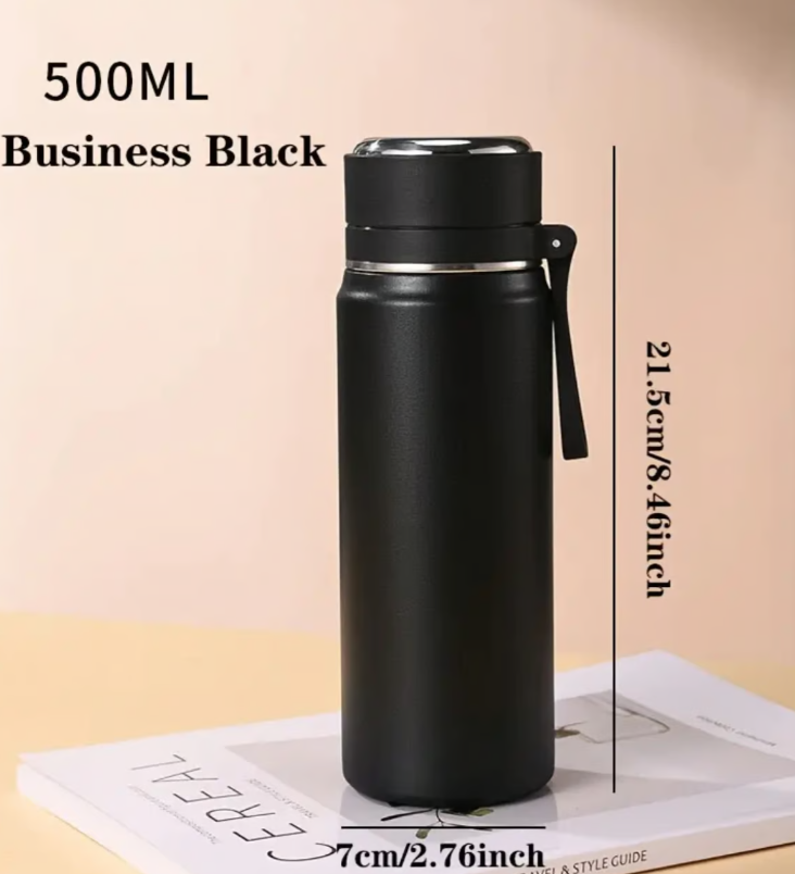 Business Black Teeflasche