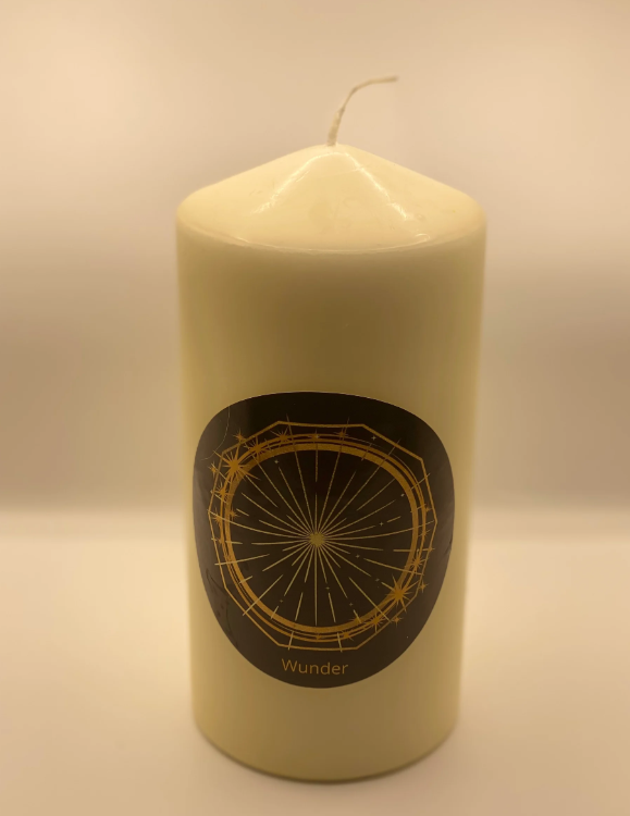 Energiekerze mit Symbol der Neuzeit Deiner Wahl