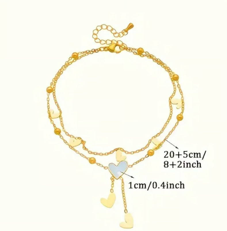 Goldenes Herz-Chakra Armband – Symbol der Liebe & Harmonie