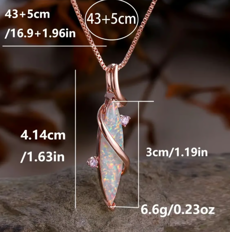 "Himmlischer Lichtweg – Quantenfeldanhänger - rosé gold"