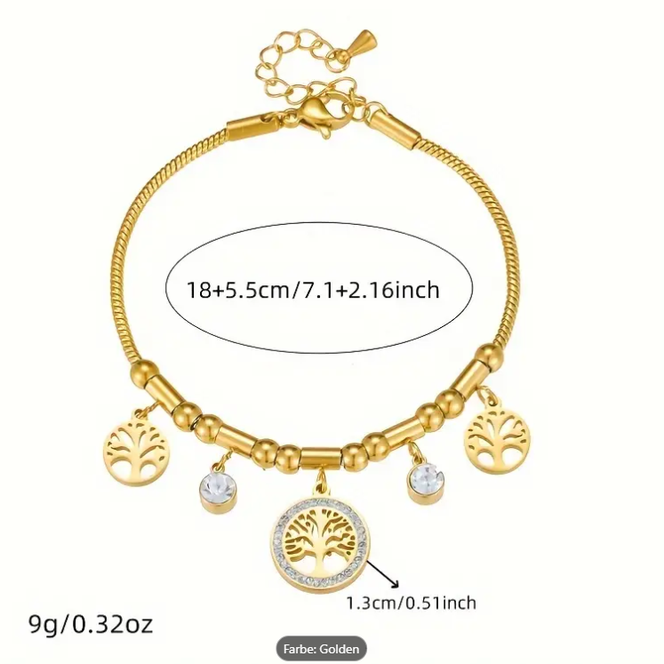Armband mit Anhänger - Baum des Lebens