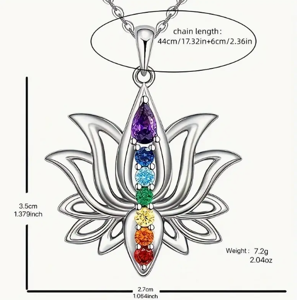 Lotus-Chakra-Kette – Quantenfeldschmuck für innere Balance und Eleganz