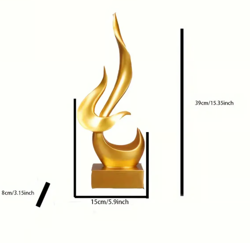 Goldene Flamme des Erwachens – Symbol für spirituelles Wachstum & Erneuerung