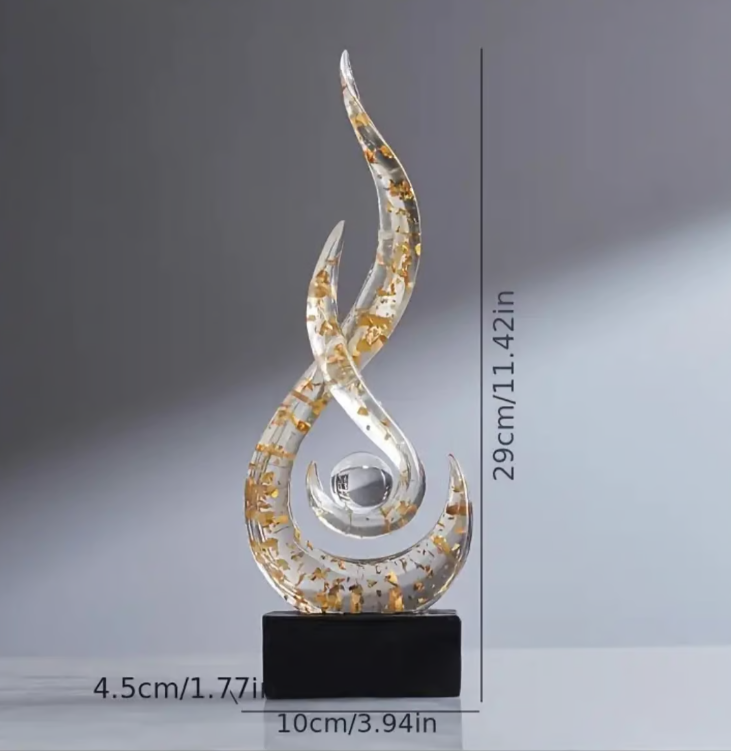 Kristallflamme des Lichts – Mit Goldflocken & Klarheitskugel
