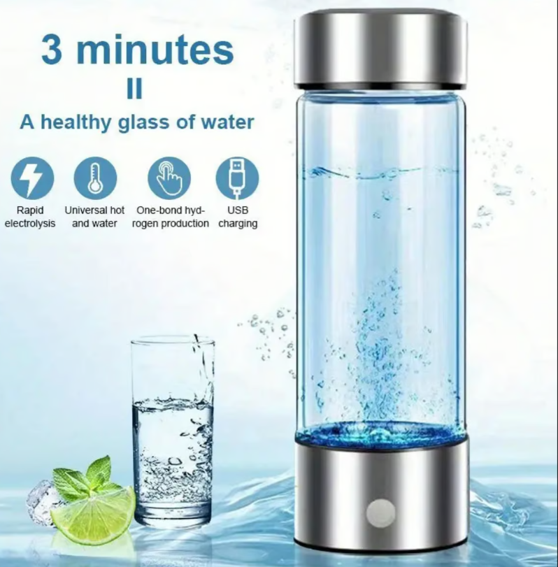 Hydrogen Water Bottle mit Symbol der An´anara Frequenz
