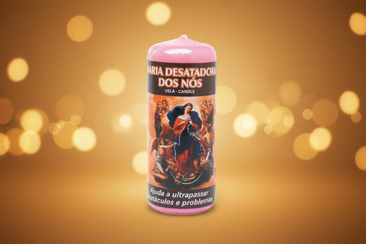 Energiekerze „Maria Desatadora dos Nós“ – Knoten lösen & Wege klären