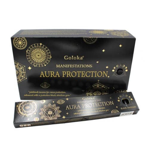 Manifestationen Aura-Schutz Edelstein-Räucherstäbchen