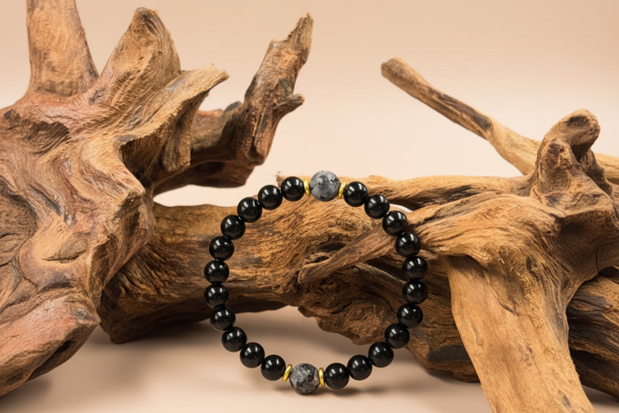 Energiearmband Obsidian & Turmalin – Manifestation & Schutz