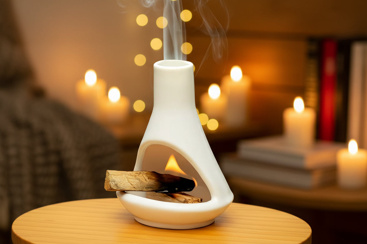 Porzellan Räuchergefäß für Palo Santo & Räucherwerk