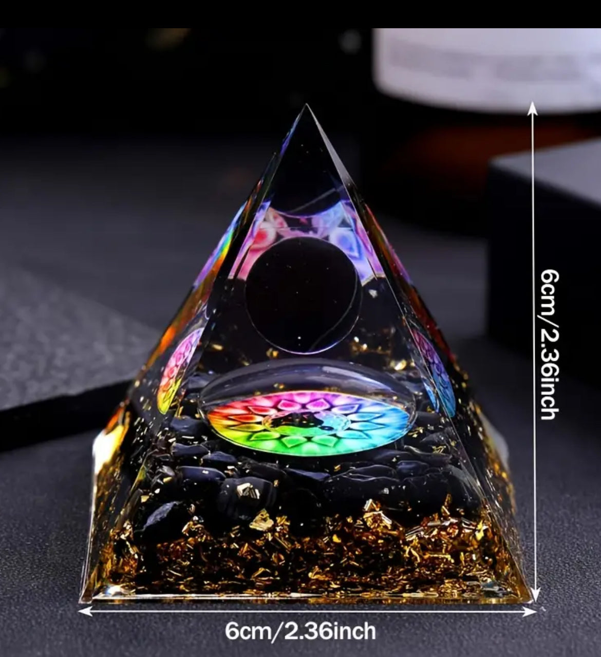 „Aurora Prisma der Chakrenkraft“ Die energetische Schutz- & Heilpyramide