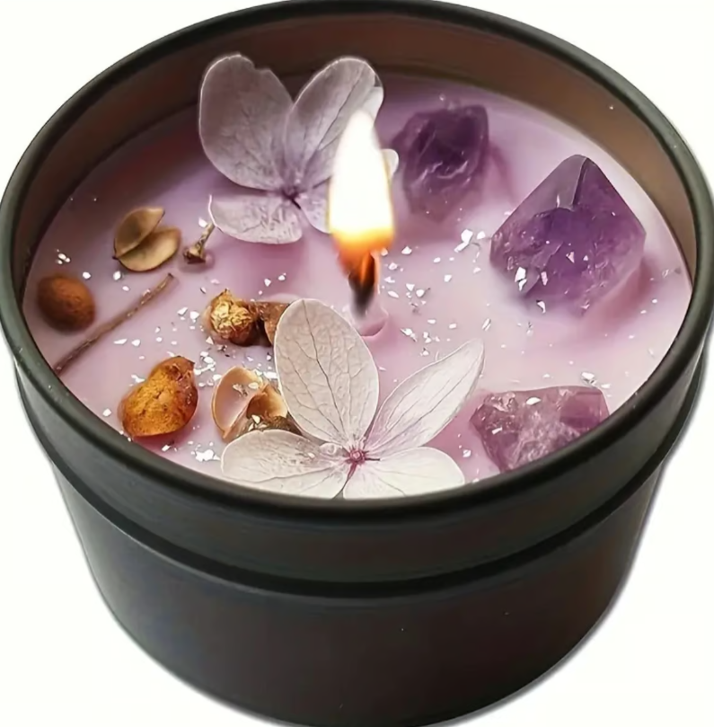 Amethyst-Lavendel Sojawachskerze