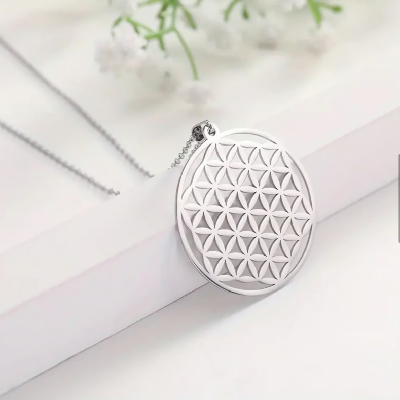 Blume des Lebens Anhänger – Symbol für universelle Harmonie und Energie