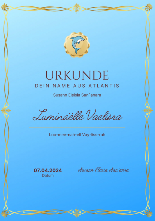 Dein Name aus Atlantis