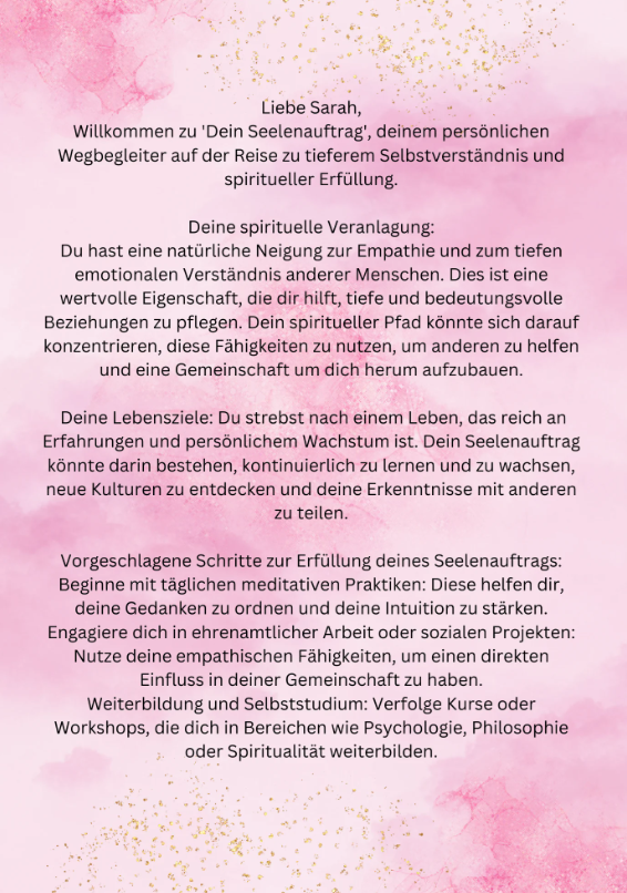 Dein Seelenauftrag