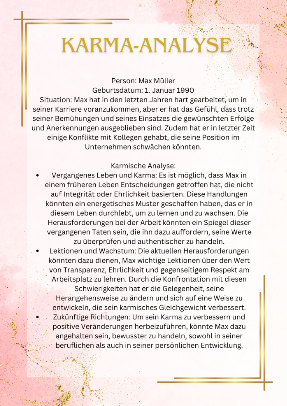Karma-Analyse
