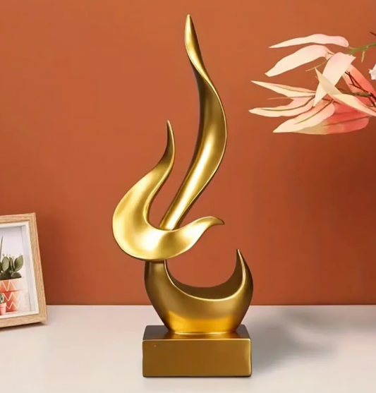 Goldene Flamme des Erwachens – Symbol für spirituelles Wachstum & Erneuerung