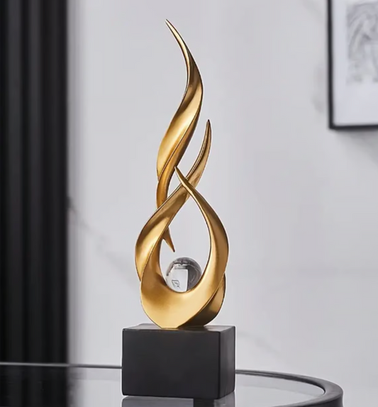 Goldene Doppelflamme – Symbol für Dualität, Vereinigung & spirituelle Harmonie