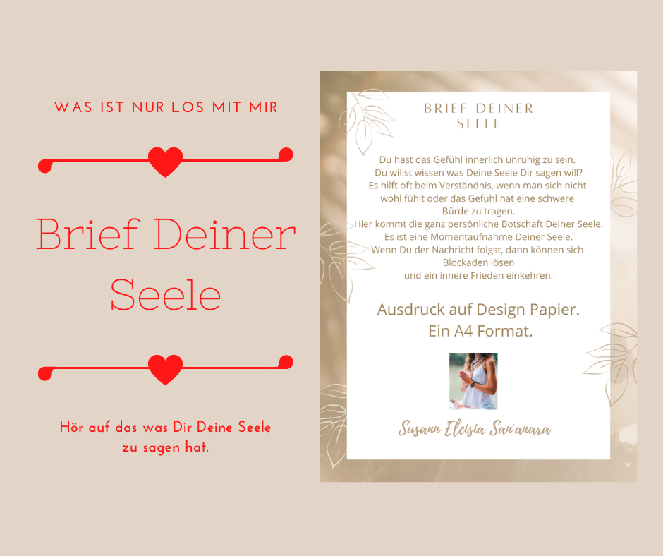 ✨ Brief Deiner Seele – Eine persönliche Botschaft für Dich ✨