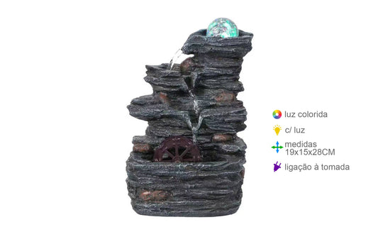 Quelle Harz Natur 19x15x28cm